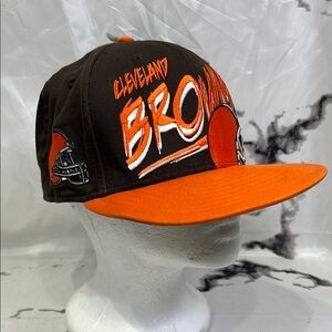 New Era Cleveland Browns Hat Snap Back Cap M/L 100% Cotton NFL Licensed 9FIFTY